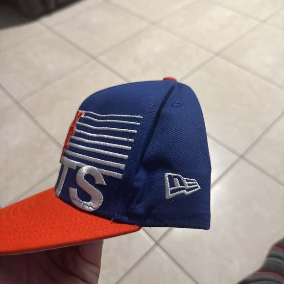 New Era New York Mets MLB Fitted Cap Blue Orange Size 7 1/2 - Picture 4 of 8